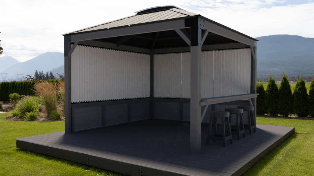 Spa Enclosure Savannah 11x11 - Semi Enclosed
